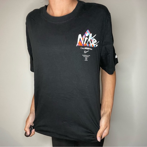 Nike Shirts Nike Crazy Wild Nike Black Tshirt Size M Poshmark